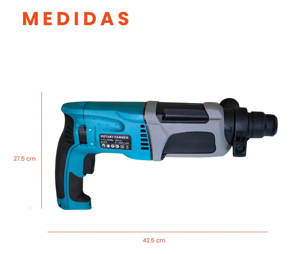 Set Taladro Pulidora Percutor Profesional 3 En Con Estuche Accesorios