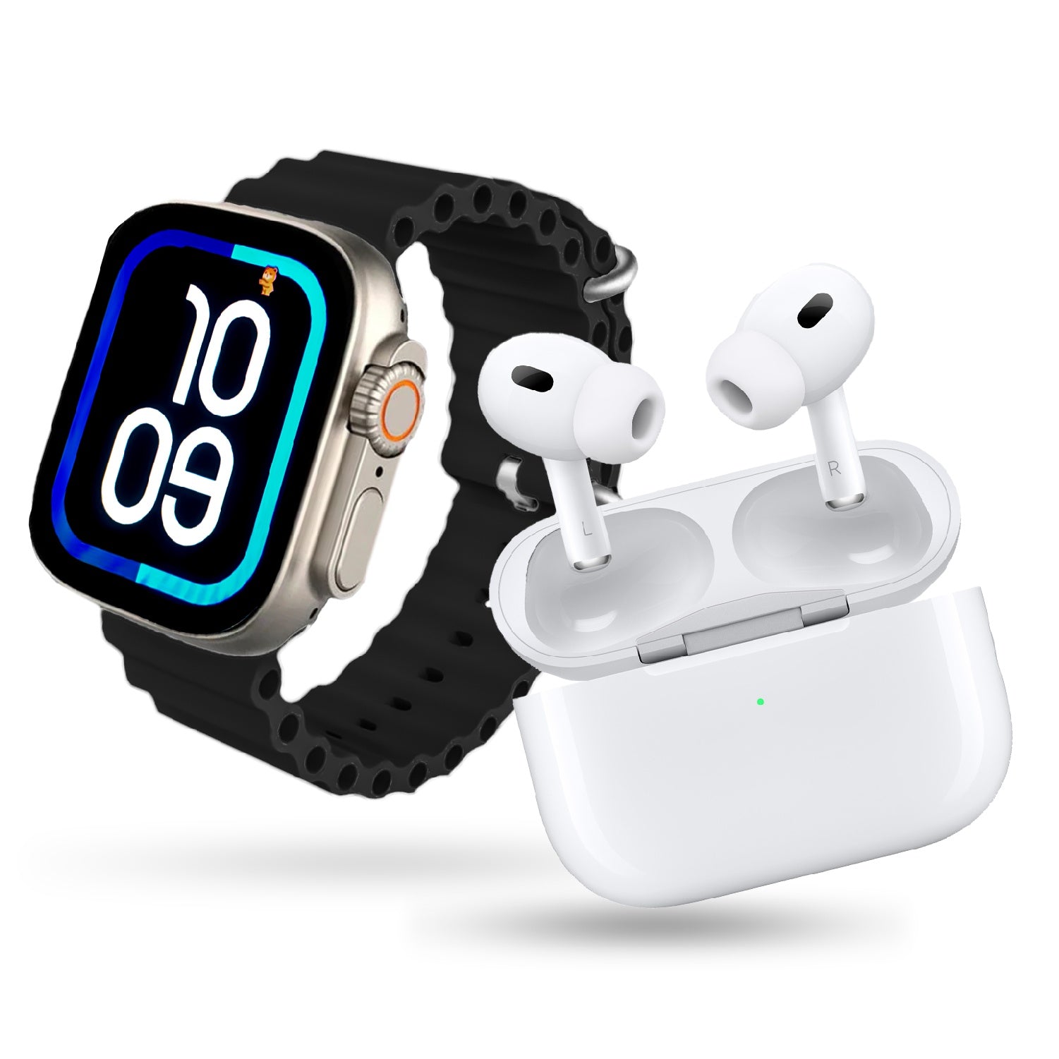 Smartwatch Serie 10 Ultra Hk Amoled Original Con Audifonos Pods 2 Alta Gama