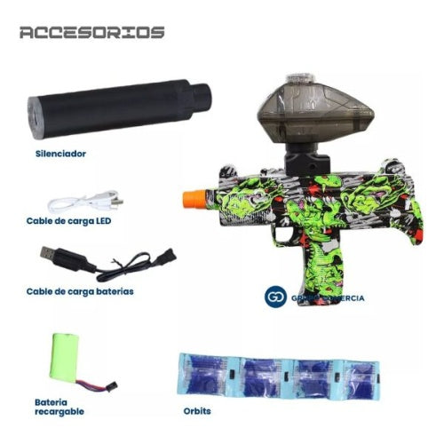 Pistola De Orbis Bolas Hidrogel Neon Electrica Recargable