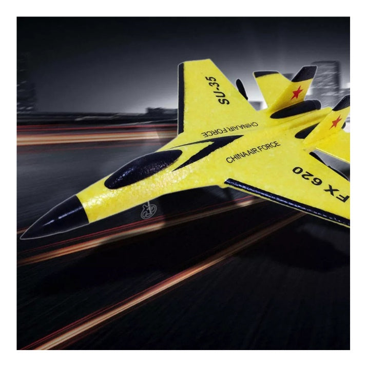 Avion Jet Control Remoto Recargable Volador Planea Juguete