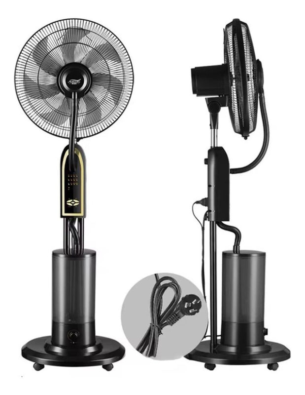 Ventilador Enfriador De Aire Aspersor De Agua 16 Pulgadas Control Remoto 3 Velocidades