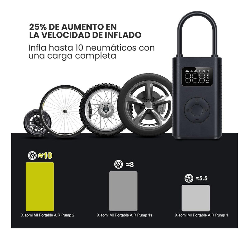 Compresor De Aire Xiaomi V2 Original Portable Recargable Despinche