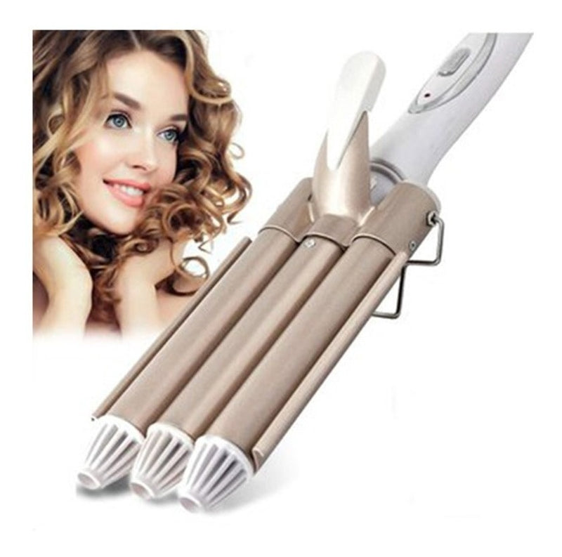 Duo Plancha Ondas De Sirena + Cepillo Secador Profesional