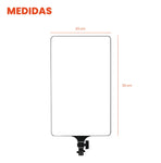 Panel De Luz Profesional 3000W Tripode Control Remoto 3 Tonos Ajustable