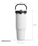 Termo Acero Inoxidable 900Ml Flip Straw Antiderrames