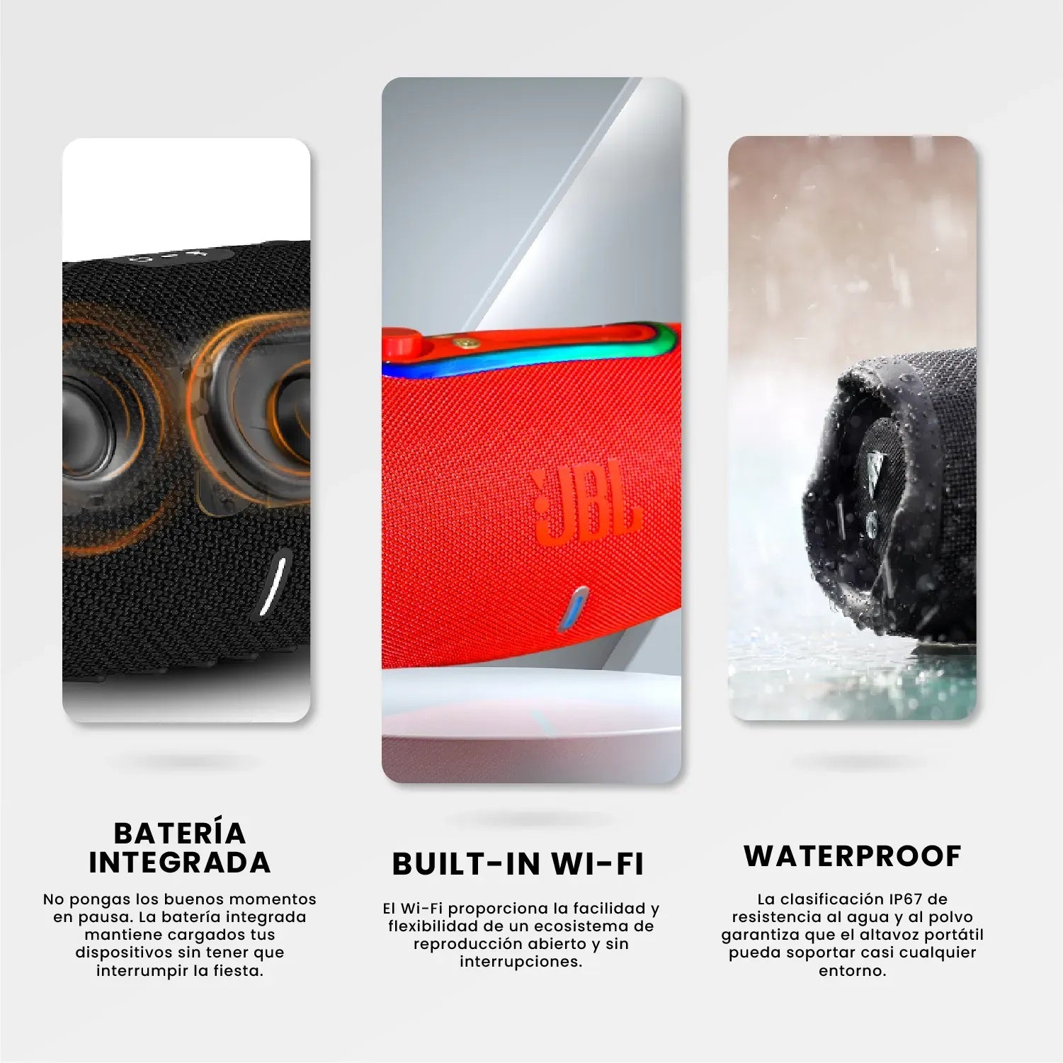 Parlante Xtreme Replica 1.1 Jbl Grande Bluetooth Sonido Potente Red Edition