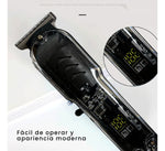 Patillera Recargable Inalambrica Con Guias Diseno Trasparente Ergonomic Clipper