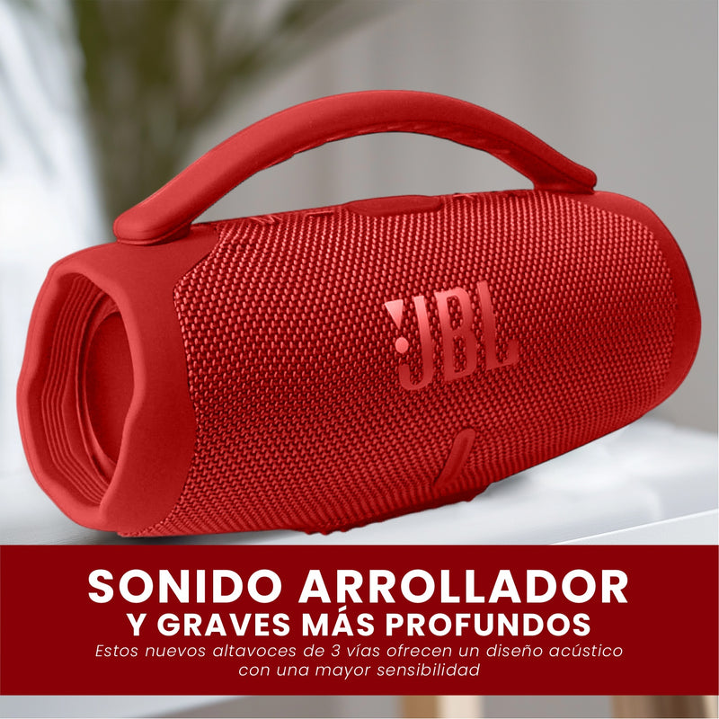 Parlante Mini Boom Box Bluetooth Jbl Inalambrico Rojo Replic 1.1