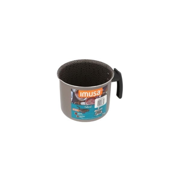 Olla Lechera Imusa Antiadherente Con Tapa 1.5L Aluminio Tinto Cafe Leche