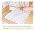 Platero Escurridor Para Cocina Practico Elegante Blanco En Acero