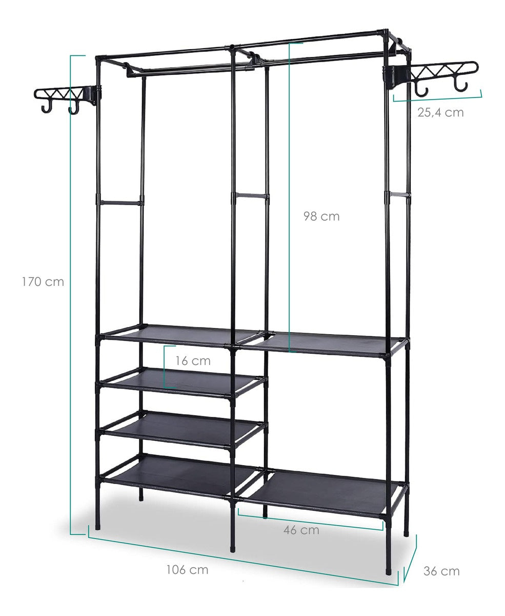 Closet Armable Organizador De Ropa Closet Rack Ajustable