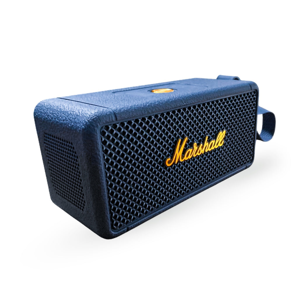Parlante Bluetooth Sonido Potente Usb Mp3 Fm Marshall Azul Replica 1.1