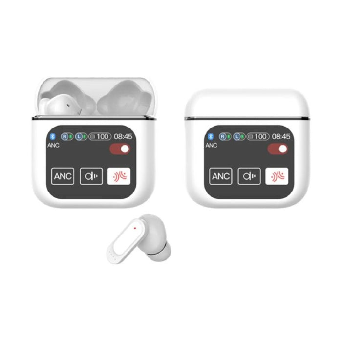 Audifonos Bluetooth 5.2 5Ta Generacion Blanco Pantalla