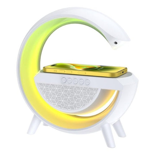 Parlante Lampara Rgb Cargador Inalambrico Bluetooth