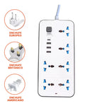 Multitoma Extension Proteccion 10 En 1 Usb / Usb C