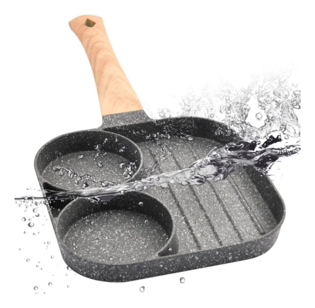 Sarten Antiadherente Multiuso 3 En 1 Para Huevos Carne Small