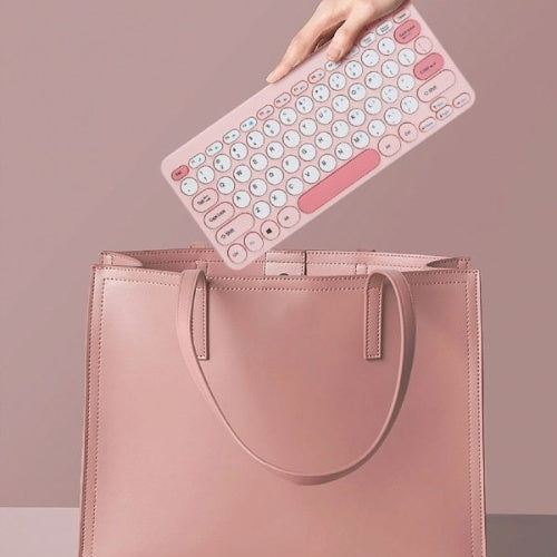 Combo Teclado Pc Mac Mouse Edicion Especial Pink Mikuso