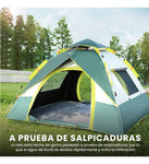 Carpa Camping Campana Automatica 4 Personas Impermeable Ventilacion 360Deg Facil De Armar Mosquitero