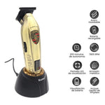 Patillera De Lujo Premium Kemei Pro Con Guias Pantalla Profesional
