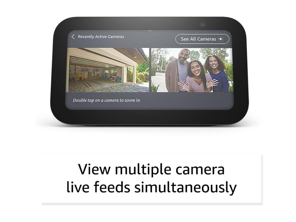 Amazon Echo Show 5 (Modelo Reciente) Pantalla Inteligente Con 2X Bajo Sonido Claro Negro