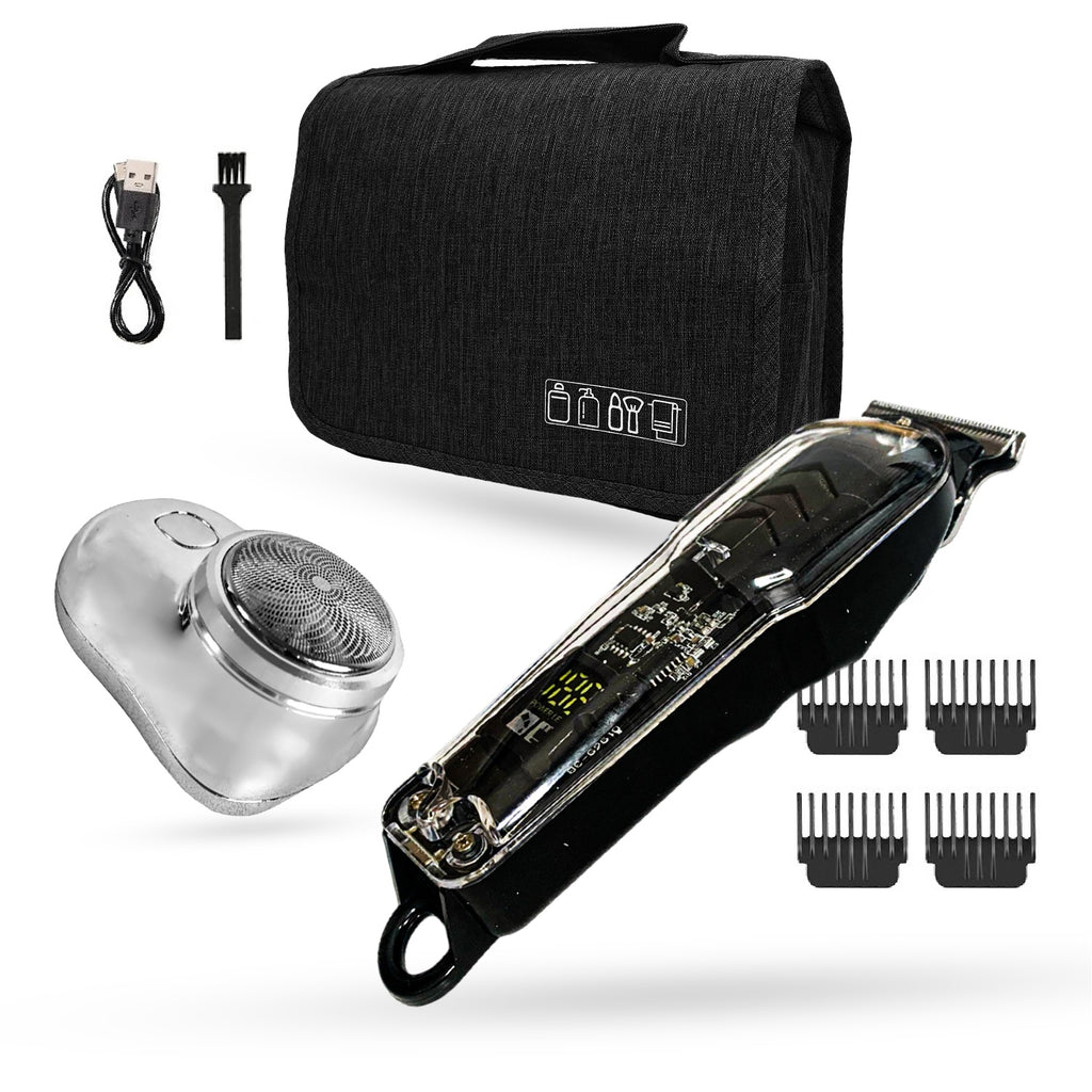 Afeitadora Electrica Inalambrica + Mini Shaver De Regalo + Estuche De Viaje