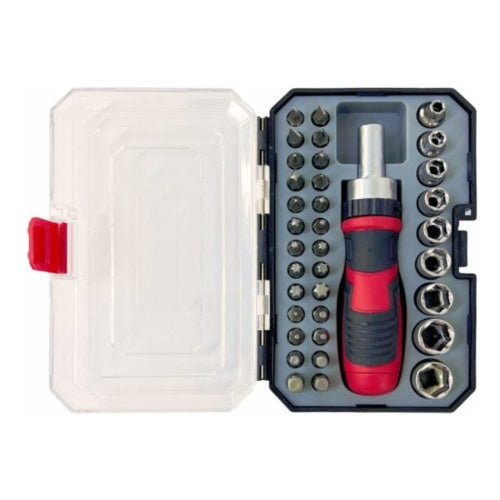 Kit Destornillador Con Copas Rache Multifuncion 36 Piezas