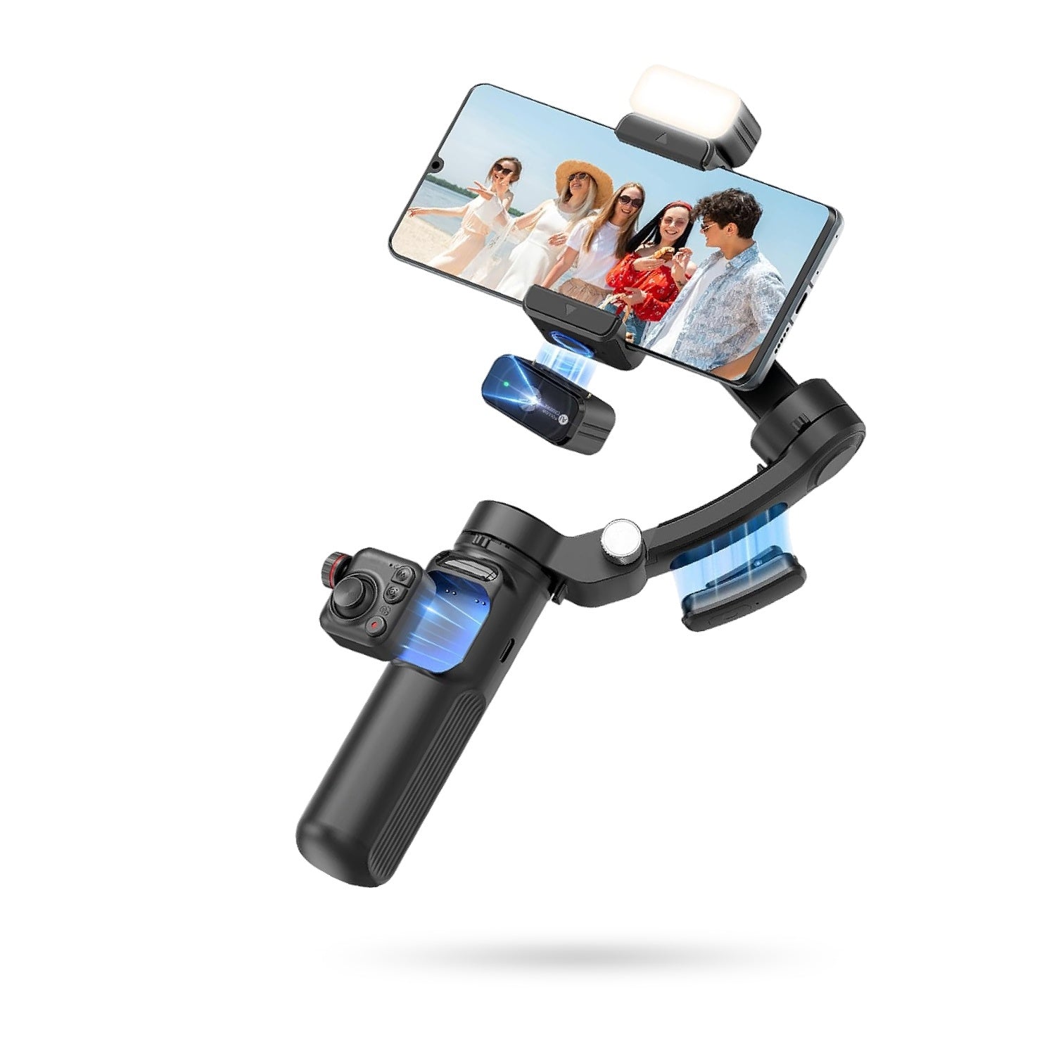 Estabilizador Gymbal Con Ia Seguimiento Luz Con 3 Ejes Robotico Bluetooth Microfono Tokoy Pro