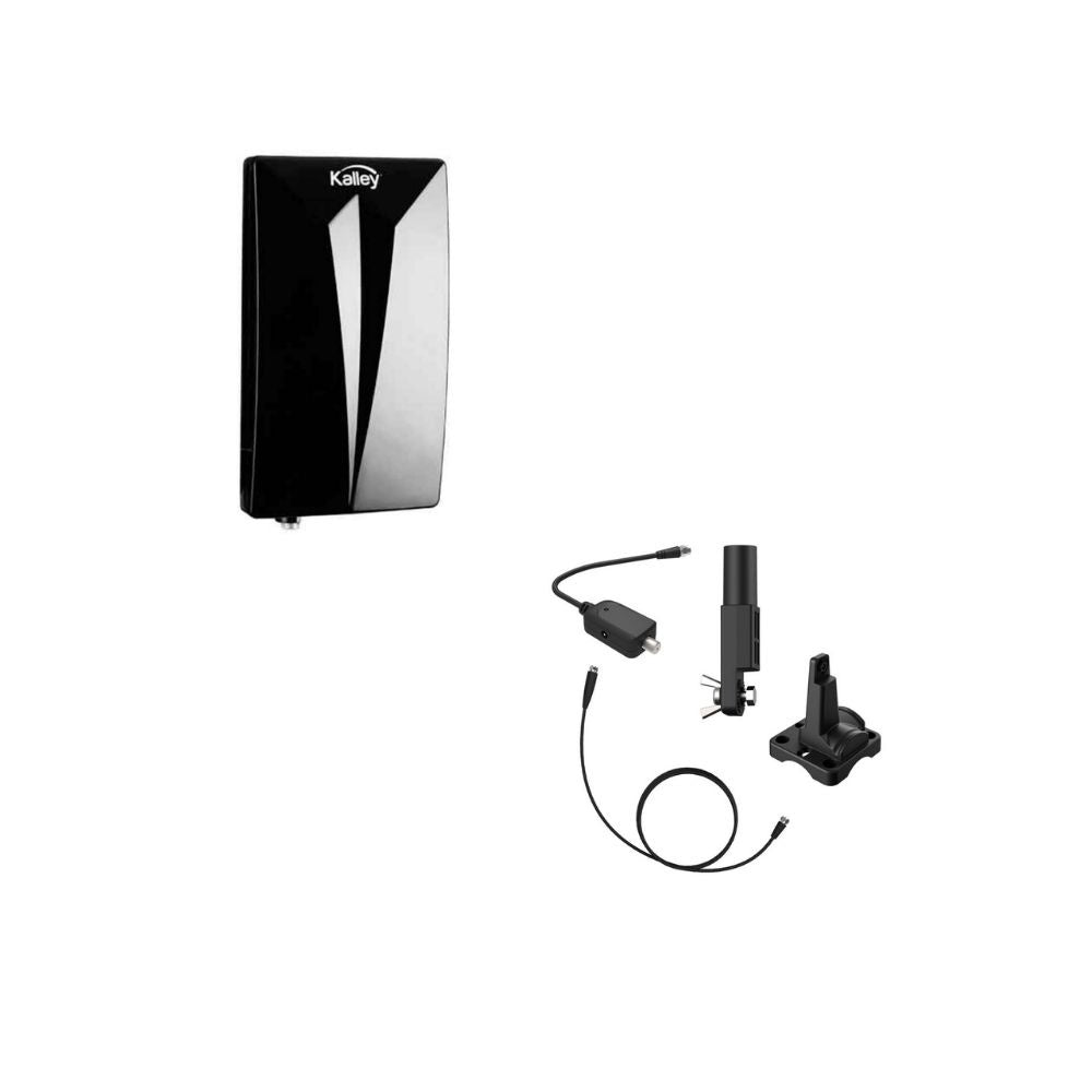 Antena Digital Kalley Hdtv Interior/Exterior Alcance 80 Km Con Cable 3M