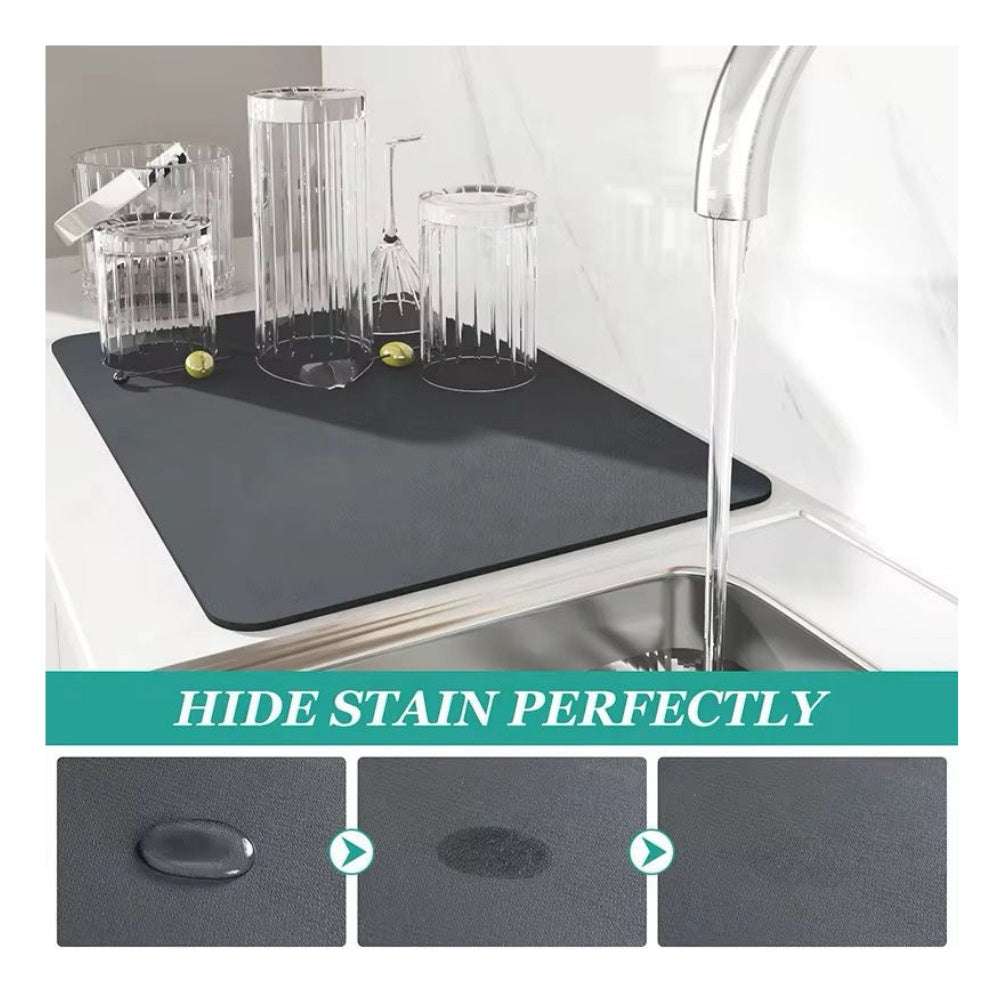 Alfombra Mini Para Cocina Hogar Absorbente De Agua Platero Anti Hongos Secado Rapido