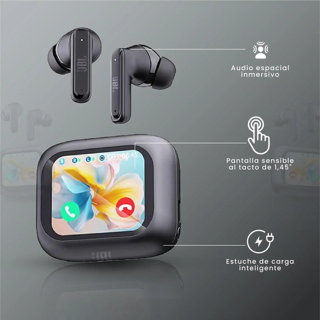 Audifonos Bluetooth Jbl Pro Tour 4 Tactil Full Color Replic Sonido Mega Bass