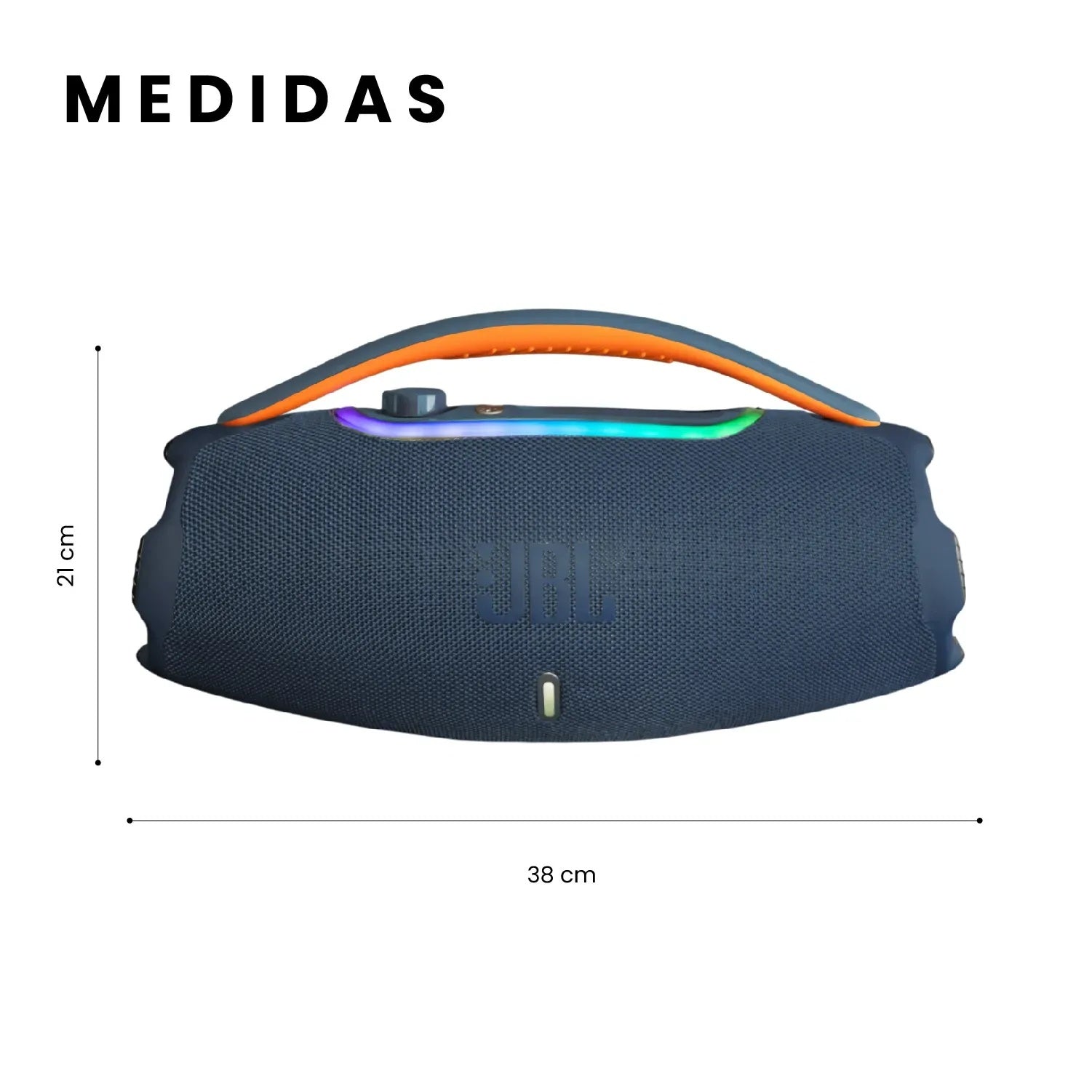 Parlante Grande Potente Jbl Boom Box 3 60W Bluetooth Tws Azul Replica 1.1