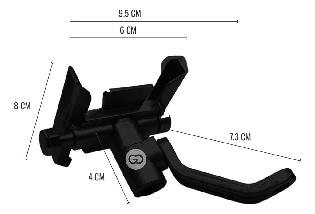Soporte Holder Moto 100% Metalica Antirrobo Espejo Universal