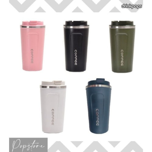 Vaso Termico Para Cafe Acero Inoxidable Premium Color Rosa Coffee