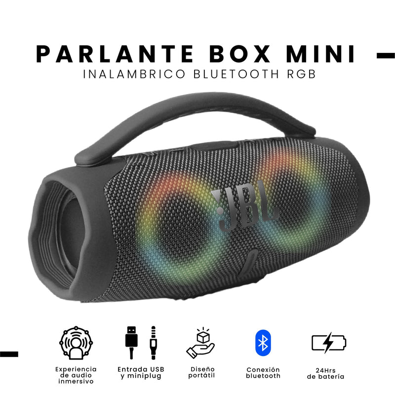 Parlante Mini Boom Box Bluetooth Jbl Inalambrico Gray Replic 1.1