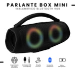 Mini Bocina Parlante Portatil Box Bluetooth Recargable Rgb Negro