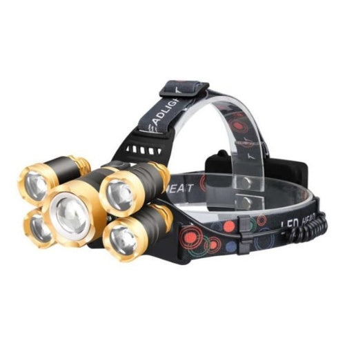 Linterna Minera Recargable Ciclismo 5000 Lumenes Para Cabeza