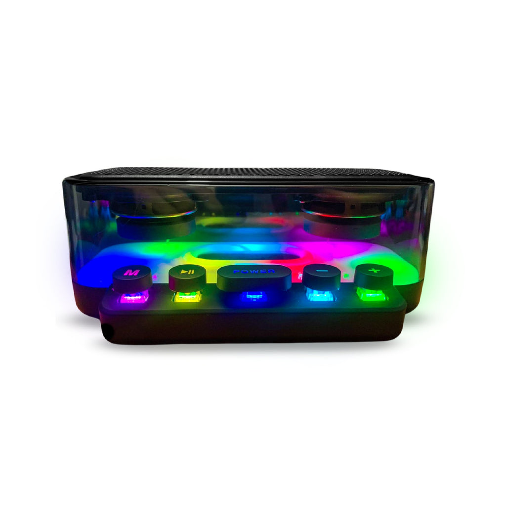Parlante Bluetooth Alta Fidelidad Rgb Mp3 Usb Fm | Sonido Envolvente | Diseno Futurista
