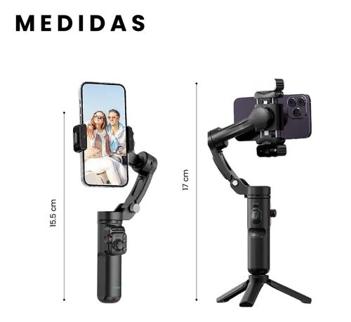 Estabilizador Gymbal Con Ia Seguimiento Luz Con 3 Ejes Robotico Bluetooth Microfono Tokoy Pro