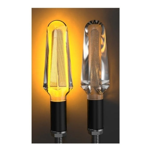 Direccionales Led Cristal Lujo Para Moto Universal Original
