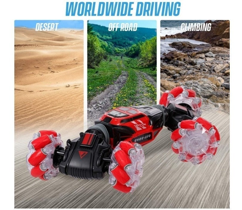 Carro Control Remoto Stunt 4X4 Sensor Manejo Movimiento Mano