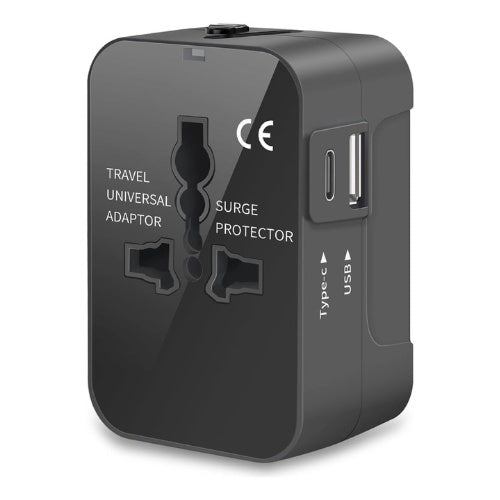 Adaptador Universal Europeo Viajero Carga Rapida Todo En 1