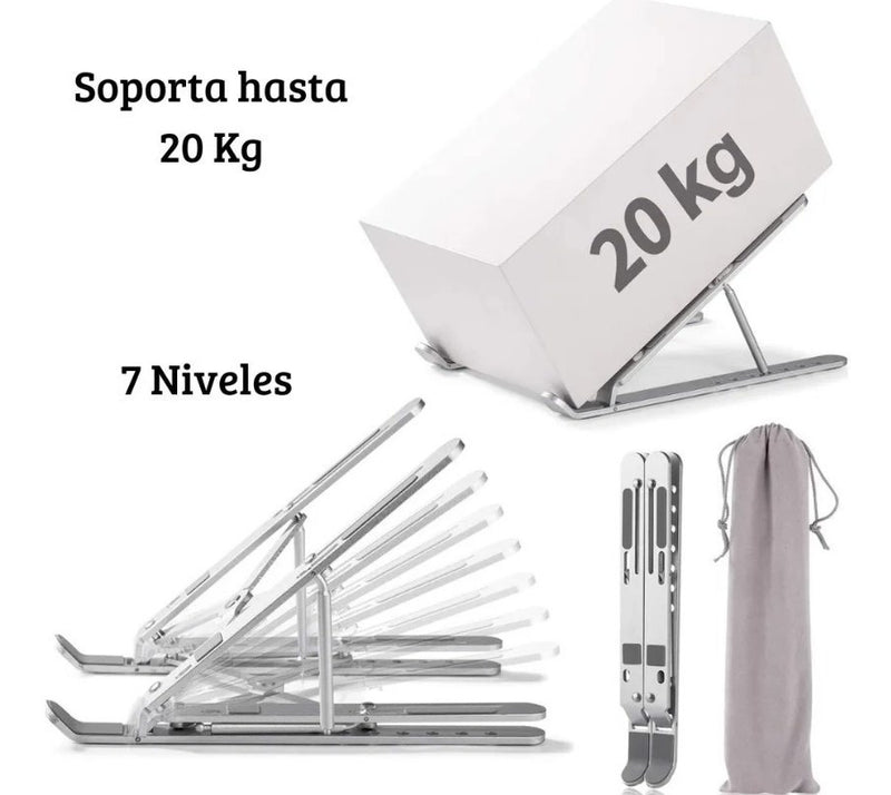 Base Soporte Portatil Ergonomica Reclinable 6 Niveles Funda