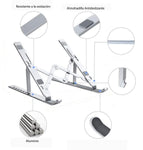 Base Para Pc Laptop Soporte Aluminio Flexible Epik Original