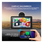 Gps Portatil Carplay & Android Auto Inalambrico 7 Pantalla Tactil Hd Camara Reversa Universal