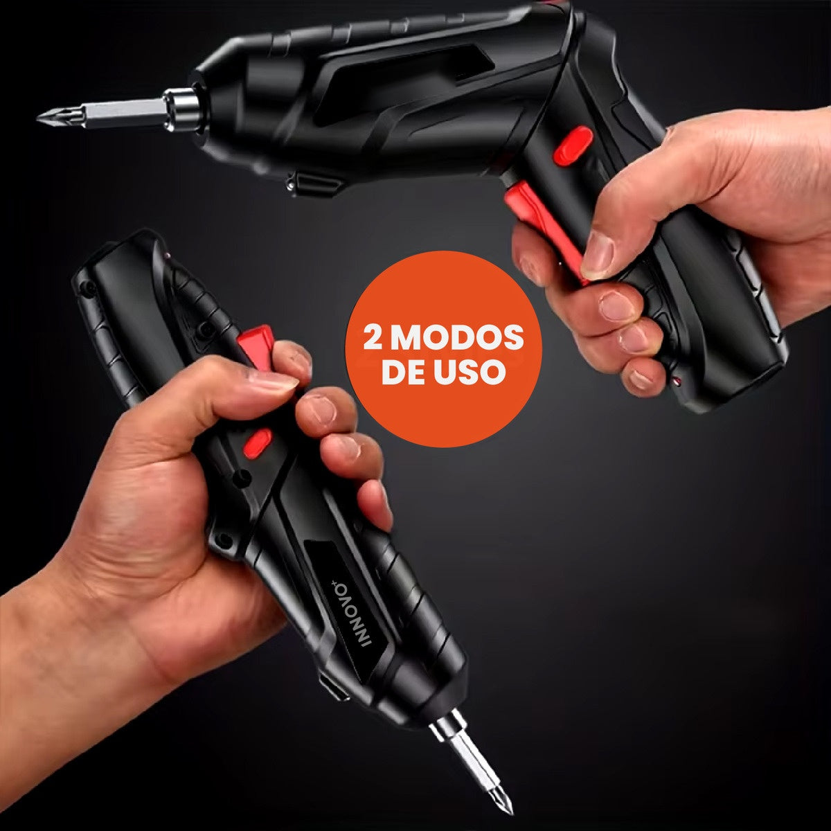 Atornillador Inalambrico Recargable 50 En 1 Con Estuche