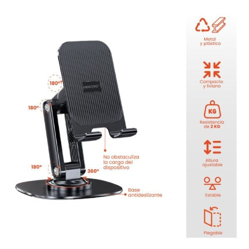 Soporte Base Celular Tablet Mesa Escritorio Ajustable