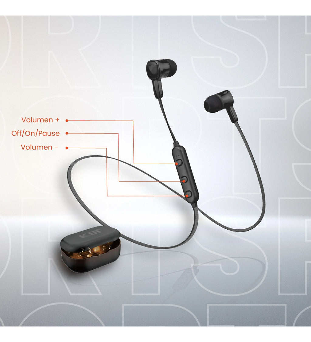 Audifono Bluetooth Deportivo Control Volumen Con Estuche Hifi Sport