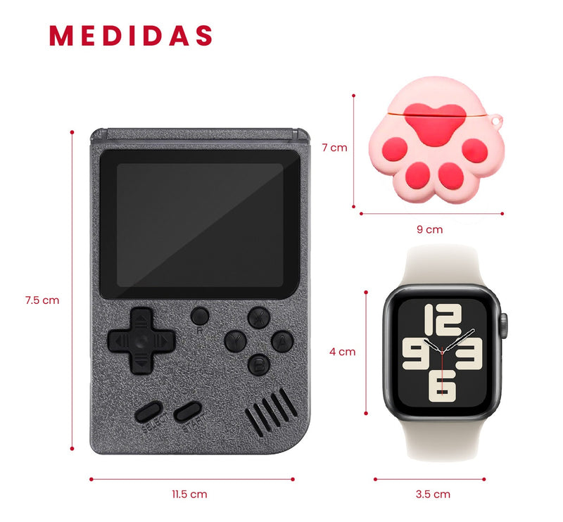 Smart Watch Deportivo Serie 8 Plus Con Audifonos Case Y Videojuegos Gris Edition