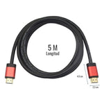 Cable 5 Metros Hdtv/Hdmi 4K Full Hd Premium