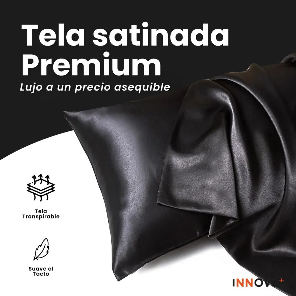 Combo Cubrelecho Doble Cama Ovejero + 2 Almohadas Semi-Ortopedicas + Obsequio Fundas Satin